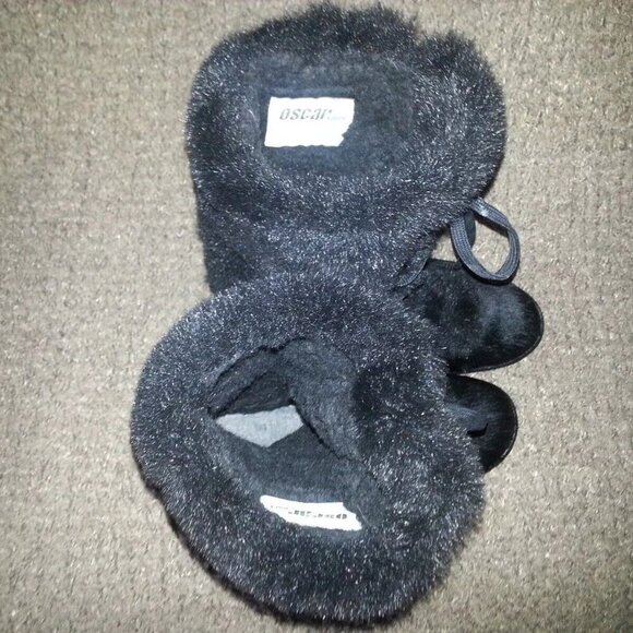 OSCAR SPORT-Italy-Apres Ski-Goat Fur and Fun Fur Boots-Black-Size 38-Near Mint - Picture 6 of 8
